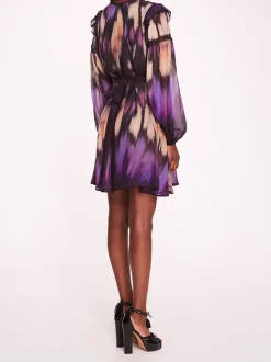 Abstract Viscose Mini Dress