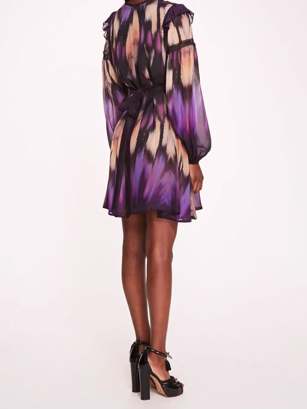 Abstract Viscose Mini Dress
