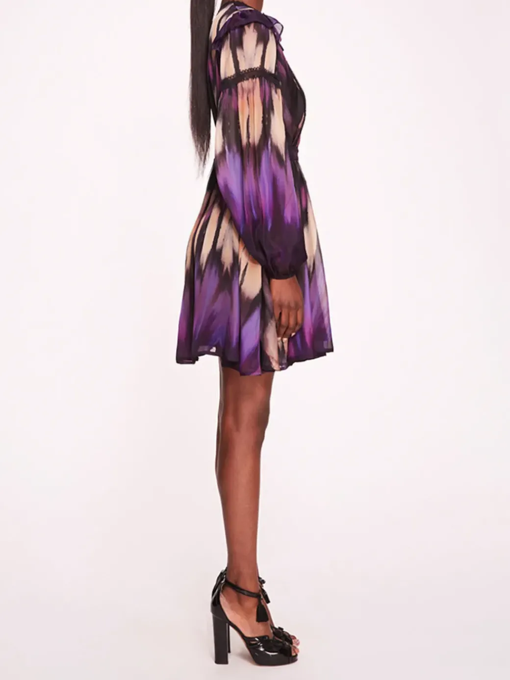 Abstract Viscose Mini Dress