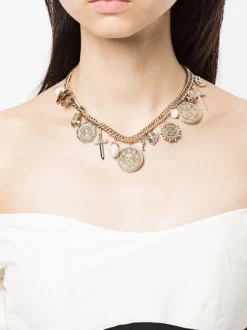Charm Front Statement Necklace