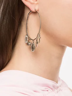 Charm Hoop Earrings