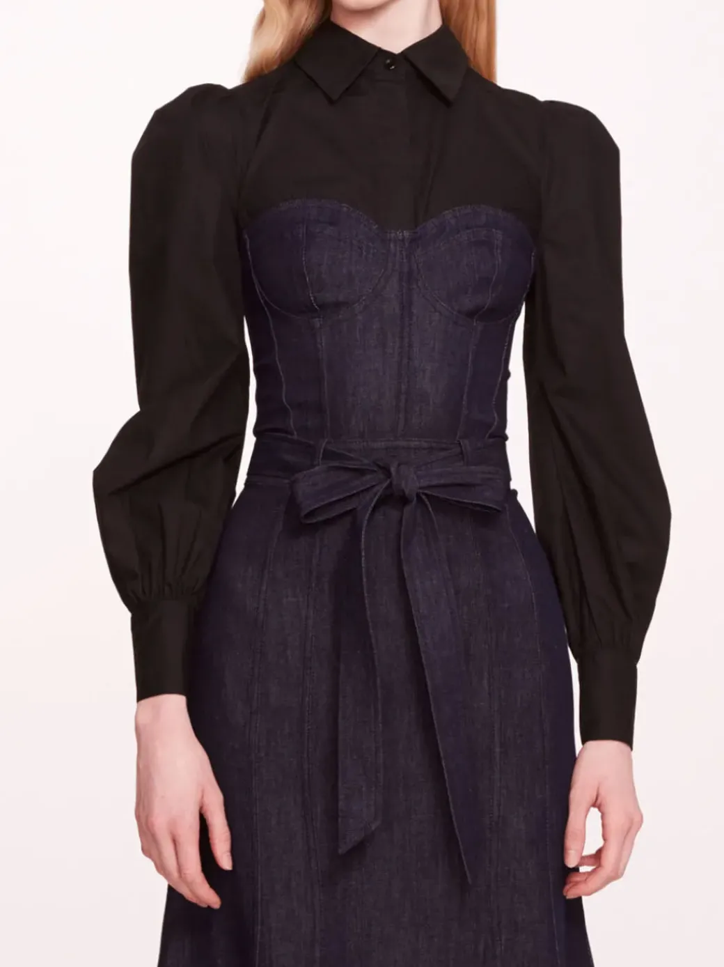 Denim Poplin Shirt Dress