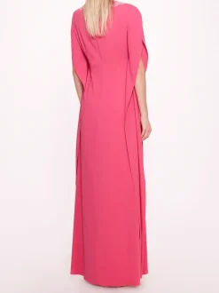 Embroidered Crepe Kaftan