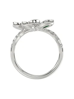 Floral White Gold Ring