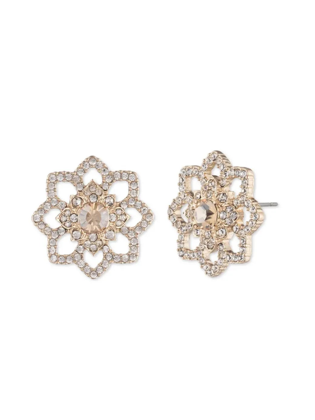 Gold Lace Floral Button