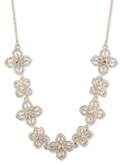 Gold Lace Floral Necklace