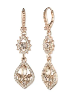 Poised Rose Midi Drop Earring