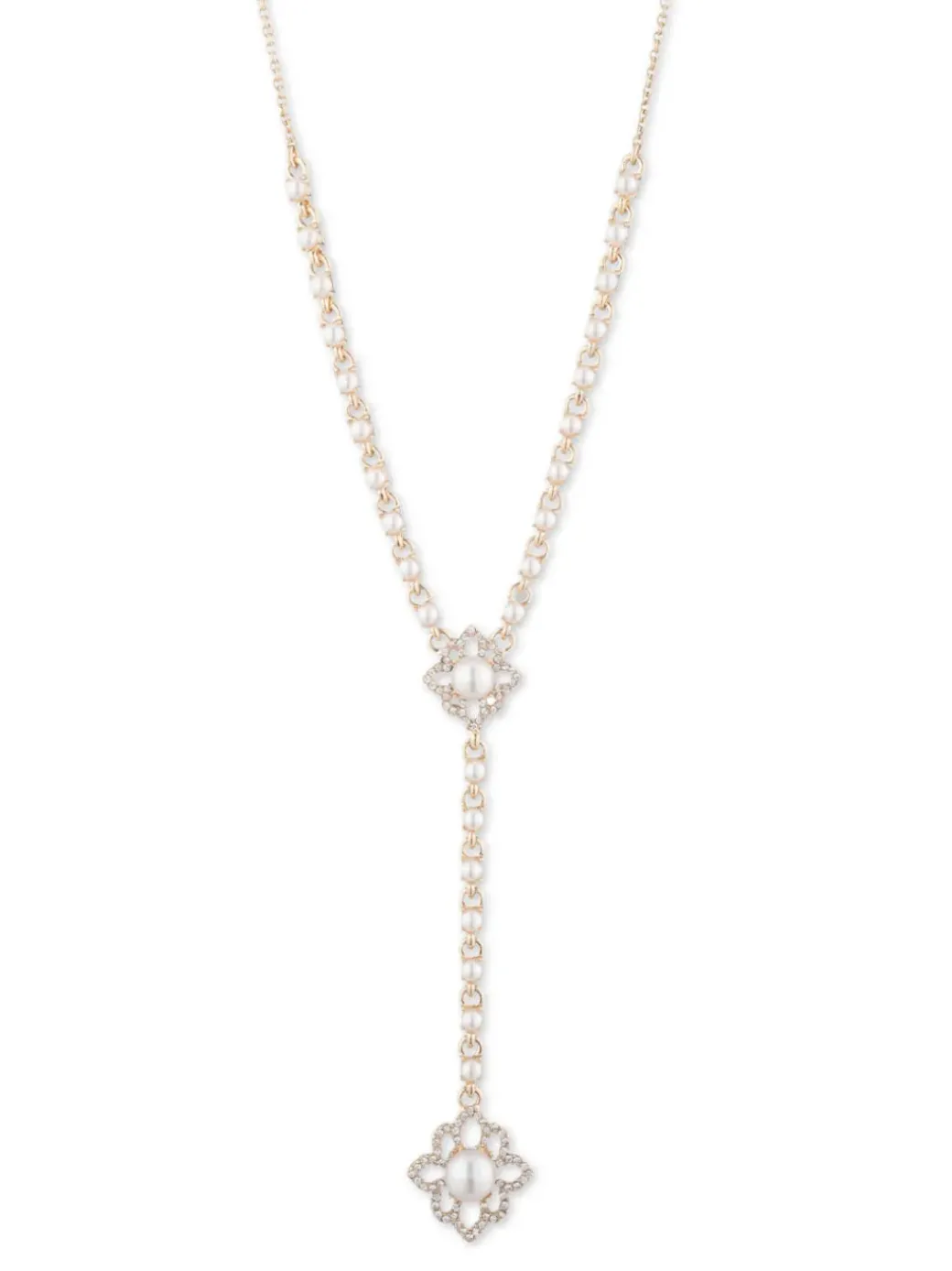 Pretty Pearl Y Necklace