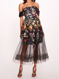 Ribbons Midi Dress