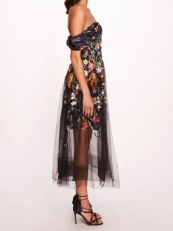 Ribbons Midi Dress