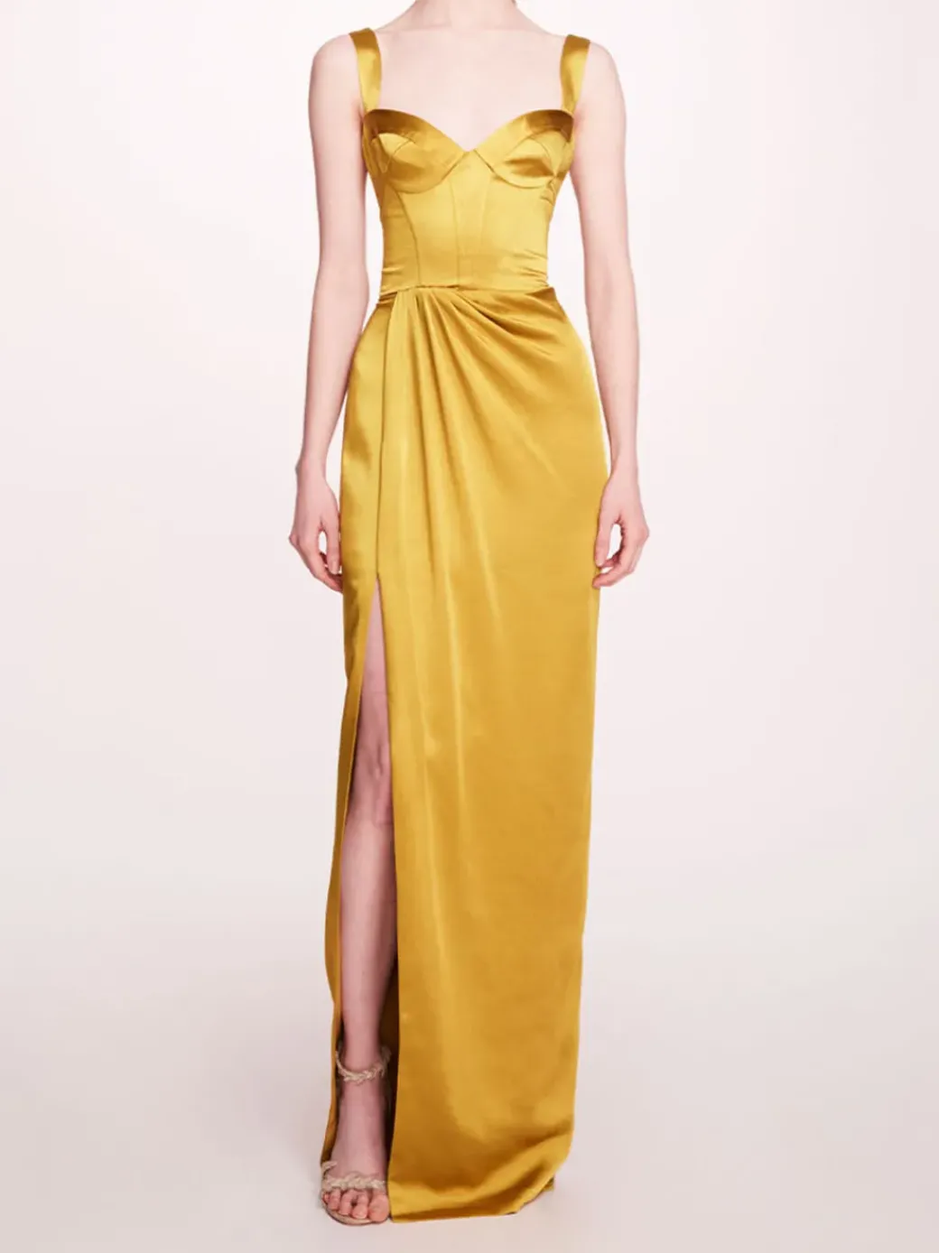 Satin Bustier Gown