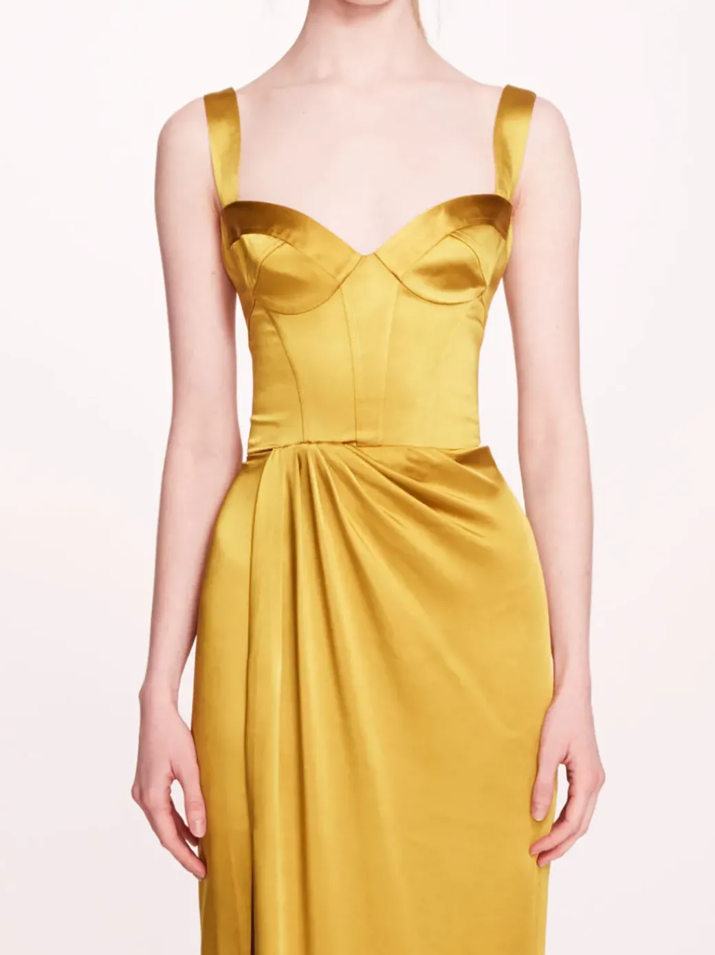 Satin Bustier Gown