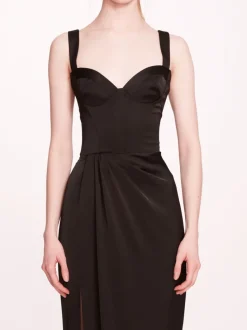 Satin Bustier Gown