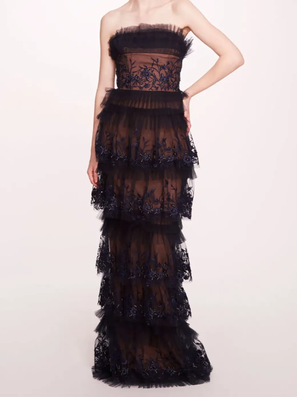 Tiered Terrarium Column Gown